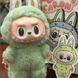 AUTHENTIC NEW Pop Mart LABUBU Exciting Macaron Plush - Green Grape